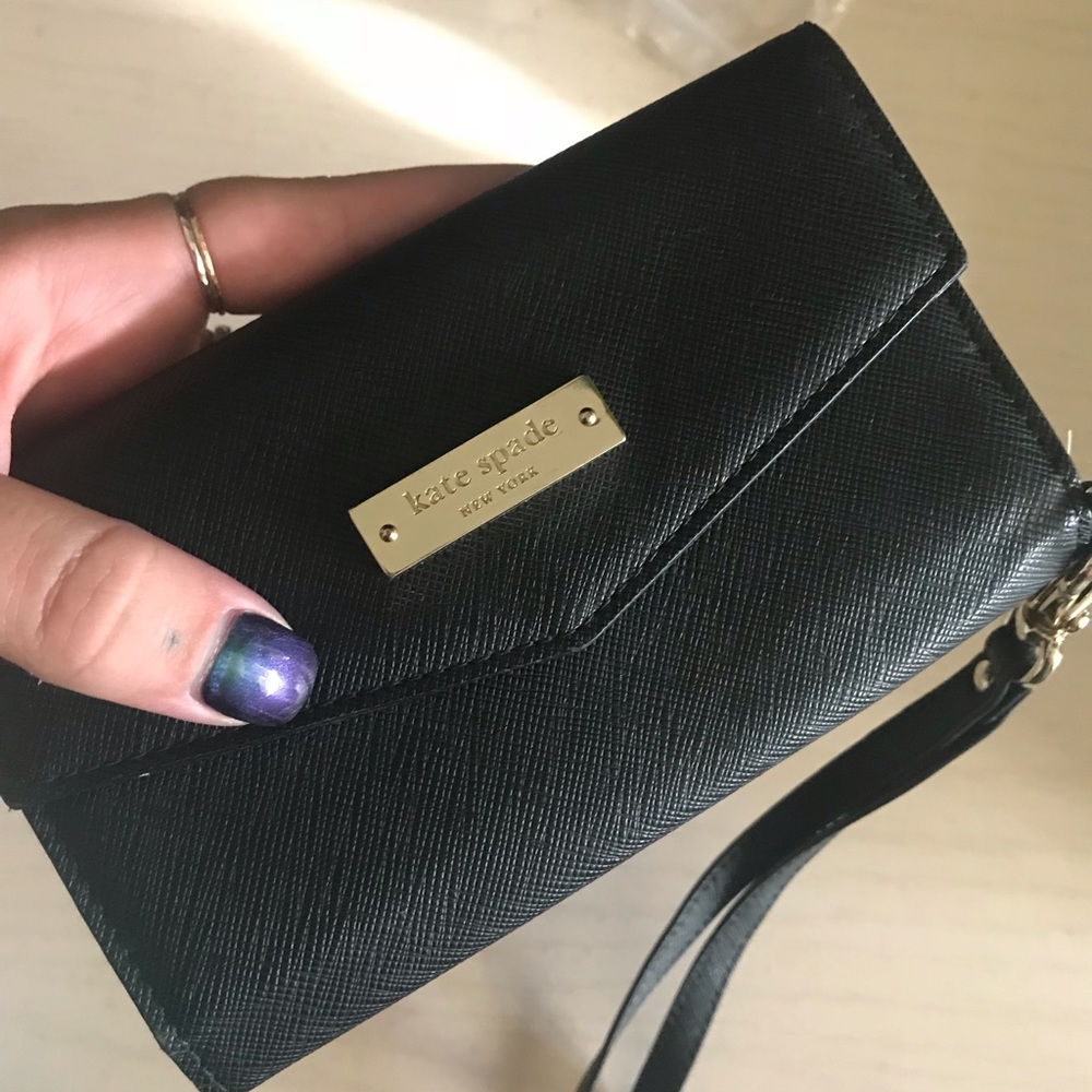 Kate Spade New York Black Wristlet